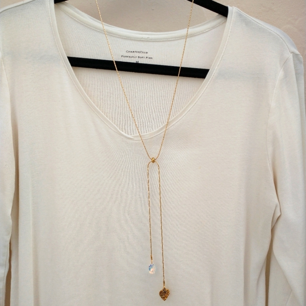 Swarovski Crystal slider necklace